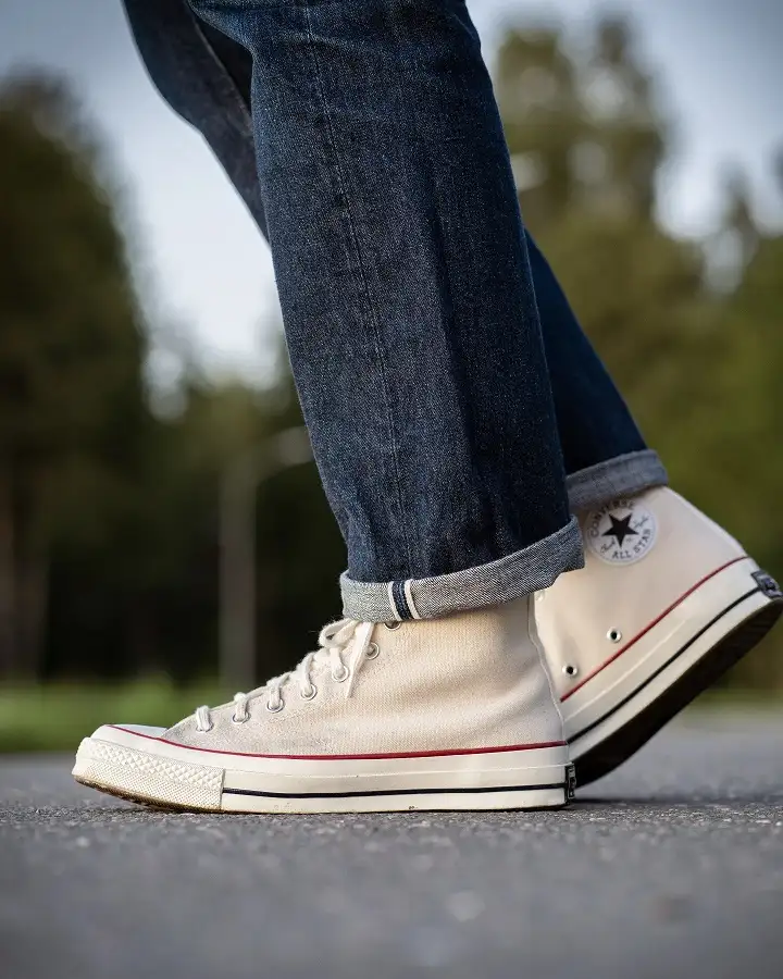 15 Vintage Men's Sneakers You'll Actually Wear on Repeat 6 The Canvas High-Top: Vintage Denim Days All Over Again