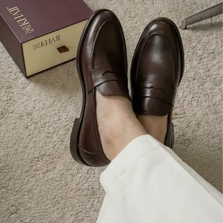29 Summer Capsule Wardrobe Essentials for Men's Carry-Ons 25 Dark Brown Penny Loafers Solve the Dinner Problem