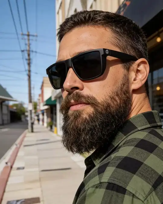 29 Summer Capsule Wardrobe Essentials for Men's Carry-Ons 6 Dark Square Sunglasses You Can Wear Every Single Day