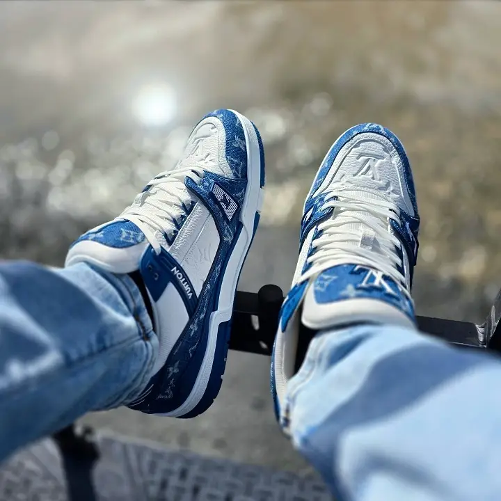 Louis Vuitton Trainer in Denim Monogram: A Bolder Take on Blue
