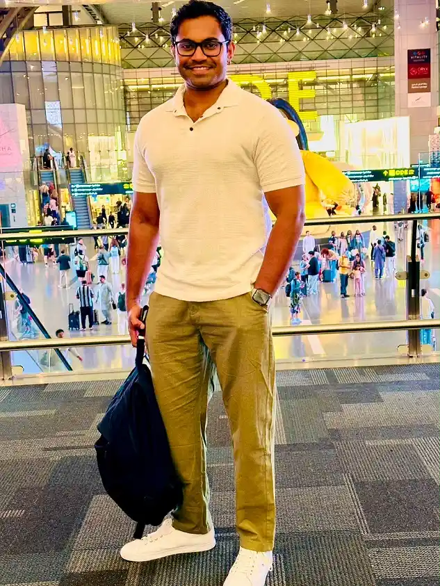 18 Airport Outfit Men Summer Ideas That Stay Cool All Flight 19 Textured Cream Knit Polo With Olive Chinos