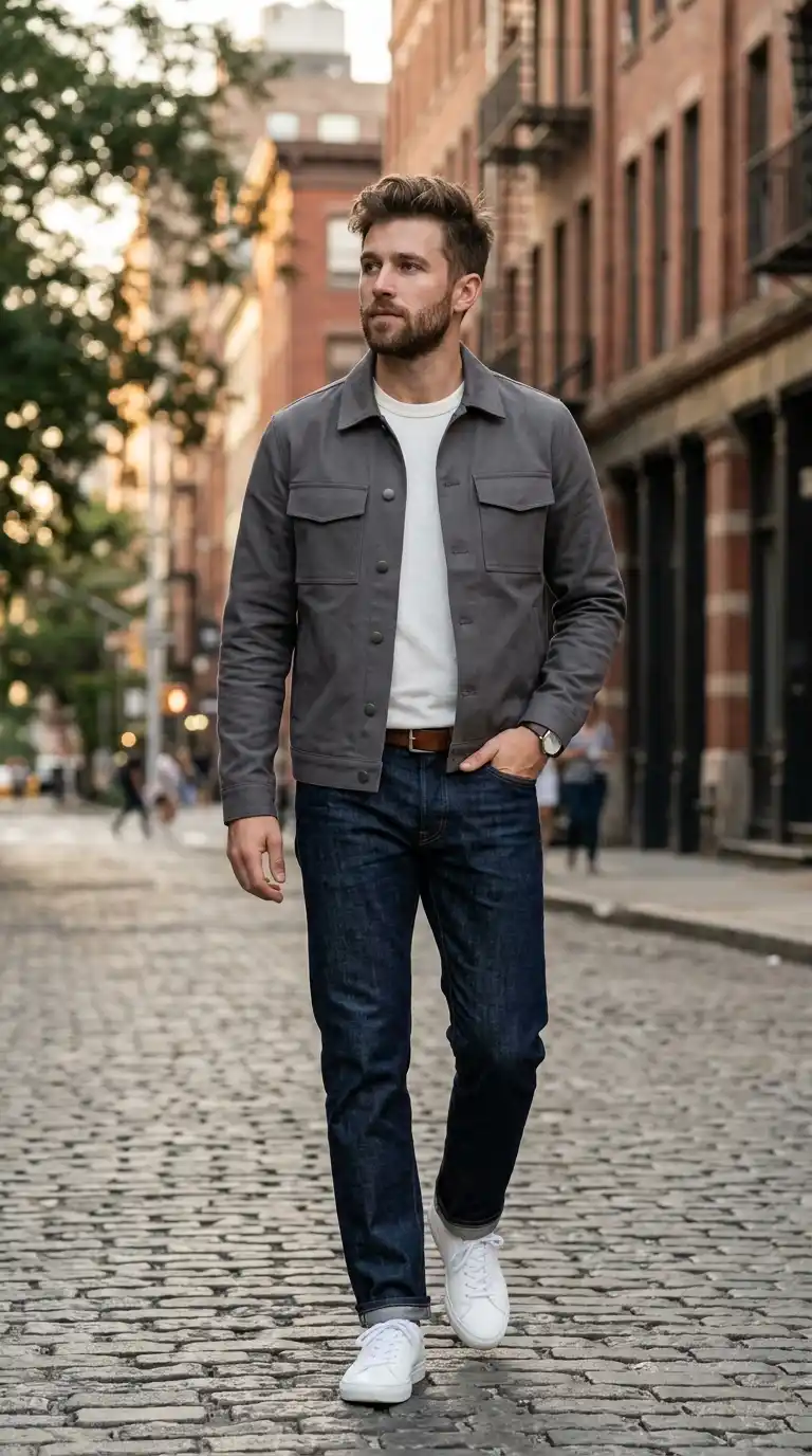 10. Minimalist Trucker Jacket