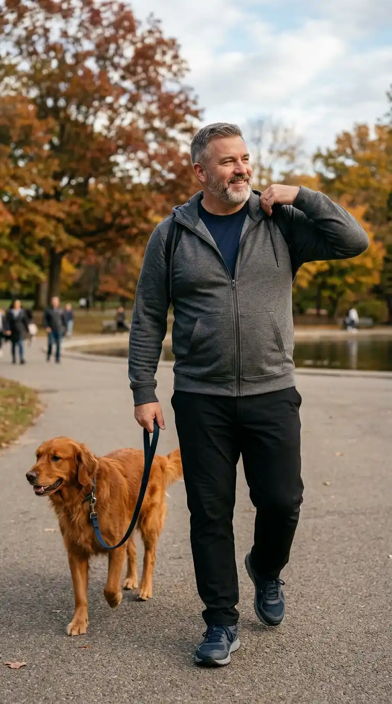 11 Stylish Cozy Hoodies for Curvy Men Over 40 (No Bulk) 13 10. Stretch-Blended Hoodie for Everyday Flexibility