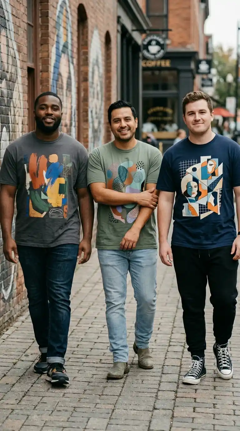 20 Curvy-Friendly Graphic Tees for Curvy Men Over 40 14 10. Athletic-Inspired Graphic Tees for Active Comfort
