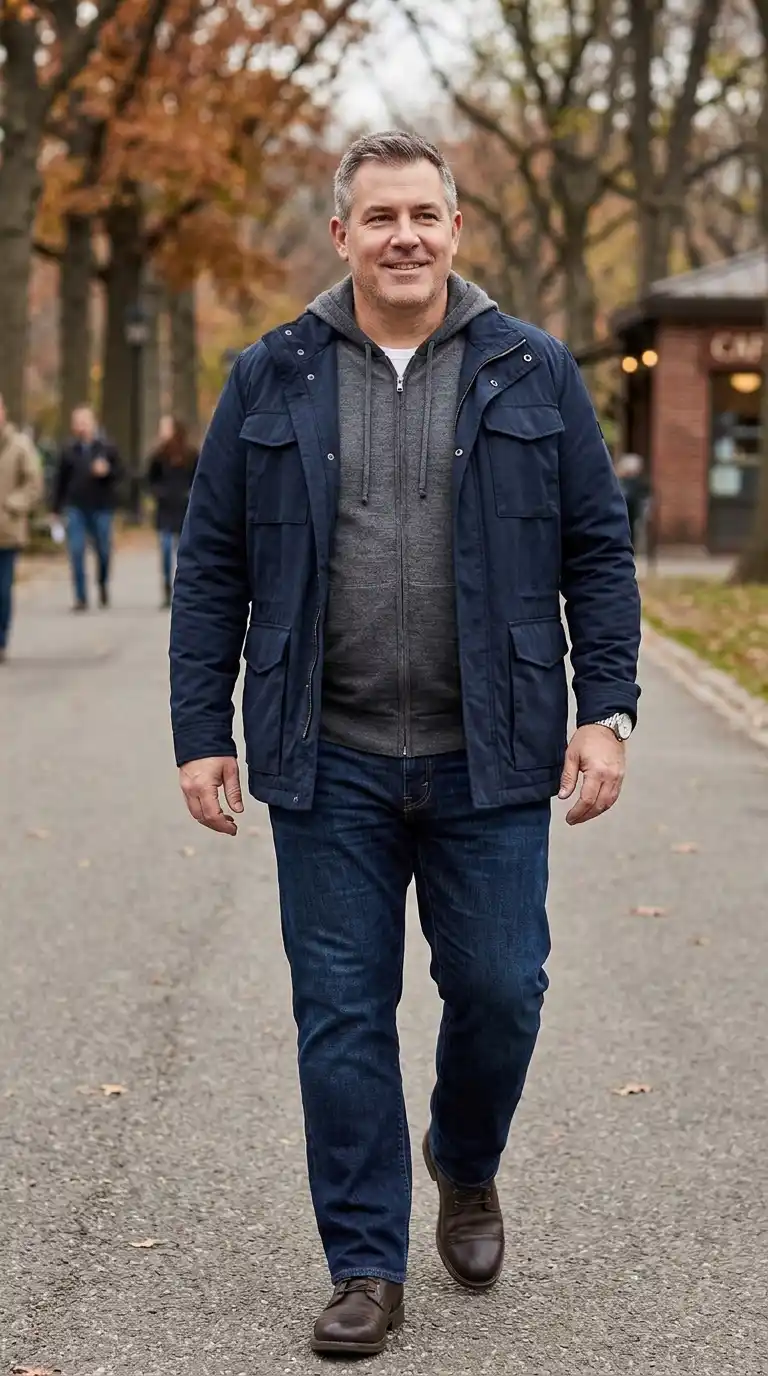 11 Stylish Cozy Hoodies for Curvy Men Over 40 (No Bulk) 14 11. Layer-Friendly Hoodie That Works Under Jackets