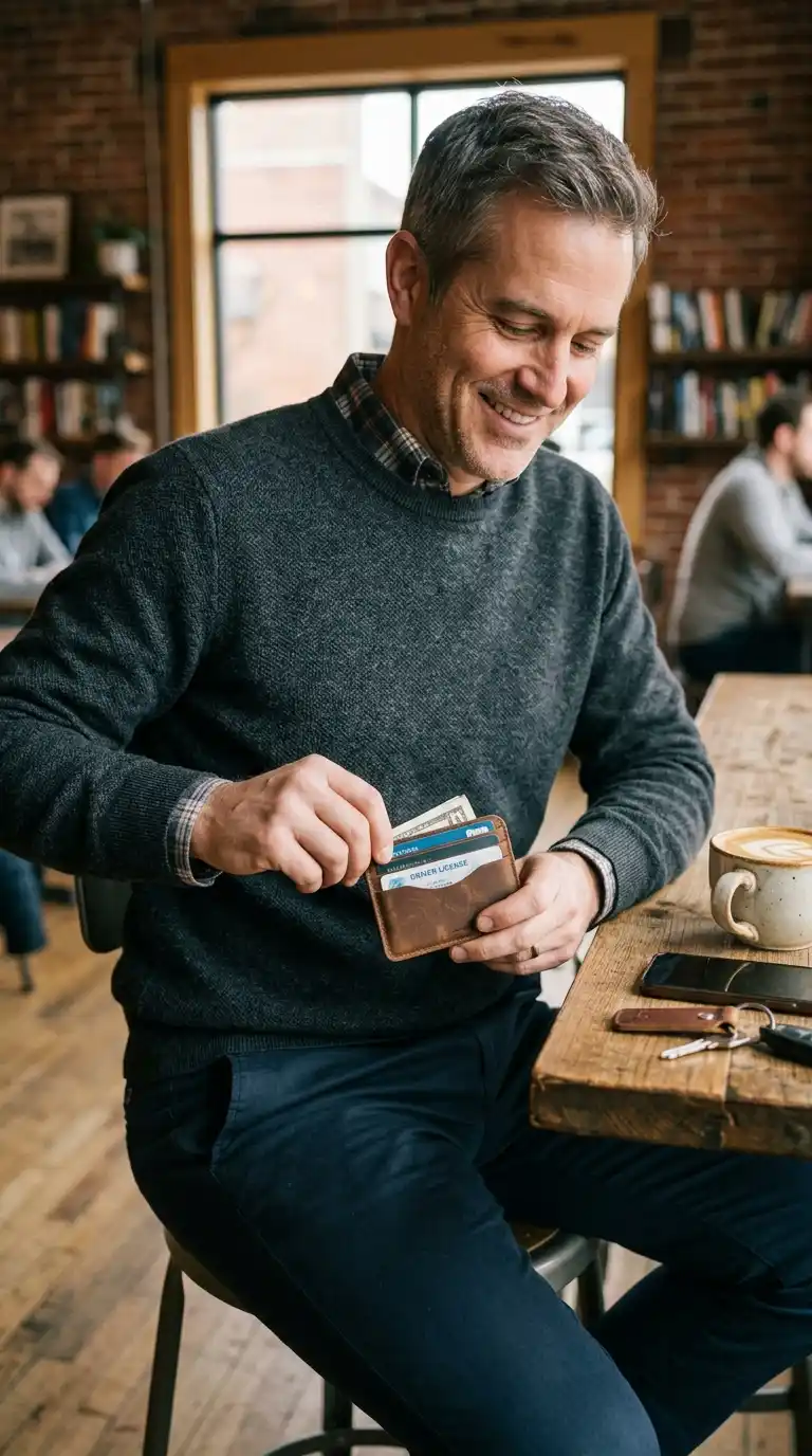12. A Compact Card Holder Simplifies Daily Essentials