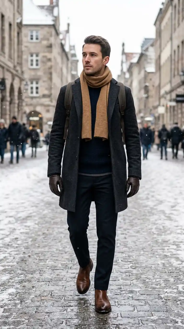 12. Minimalist Travel Capsule for Men Cold Weather City Travel