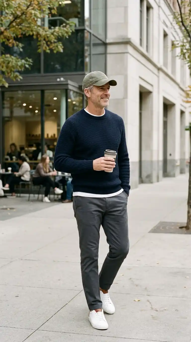 13. A Neutral Baseball Cap Adds Relaxed Minimalist Style