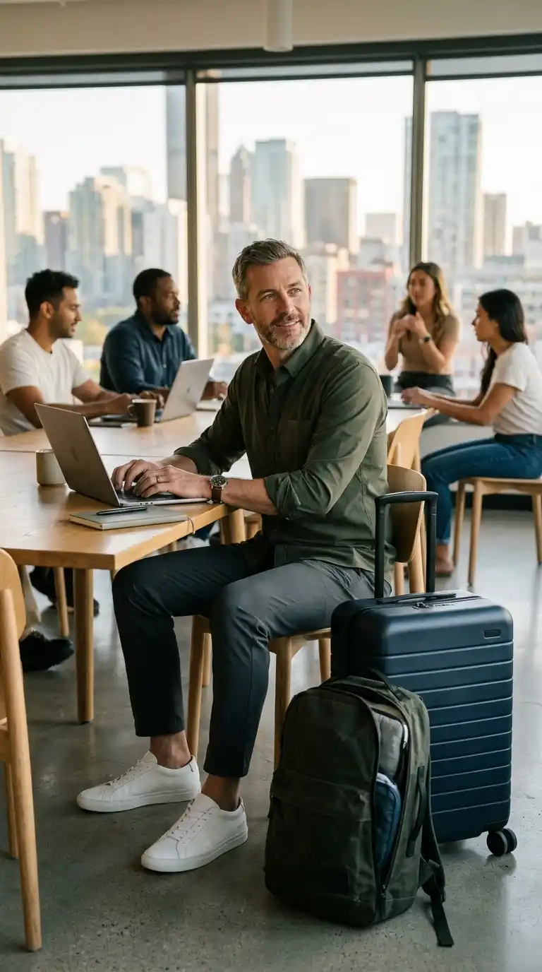 14. Minimalist Travel Capsule for Men: Digital Nomad Essentials