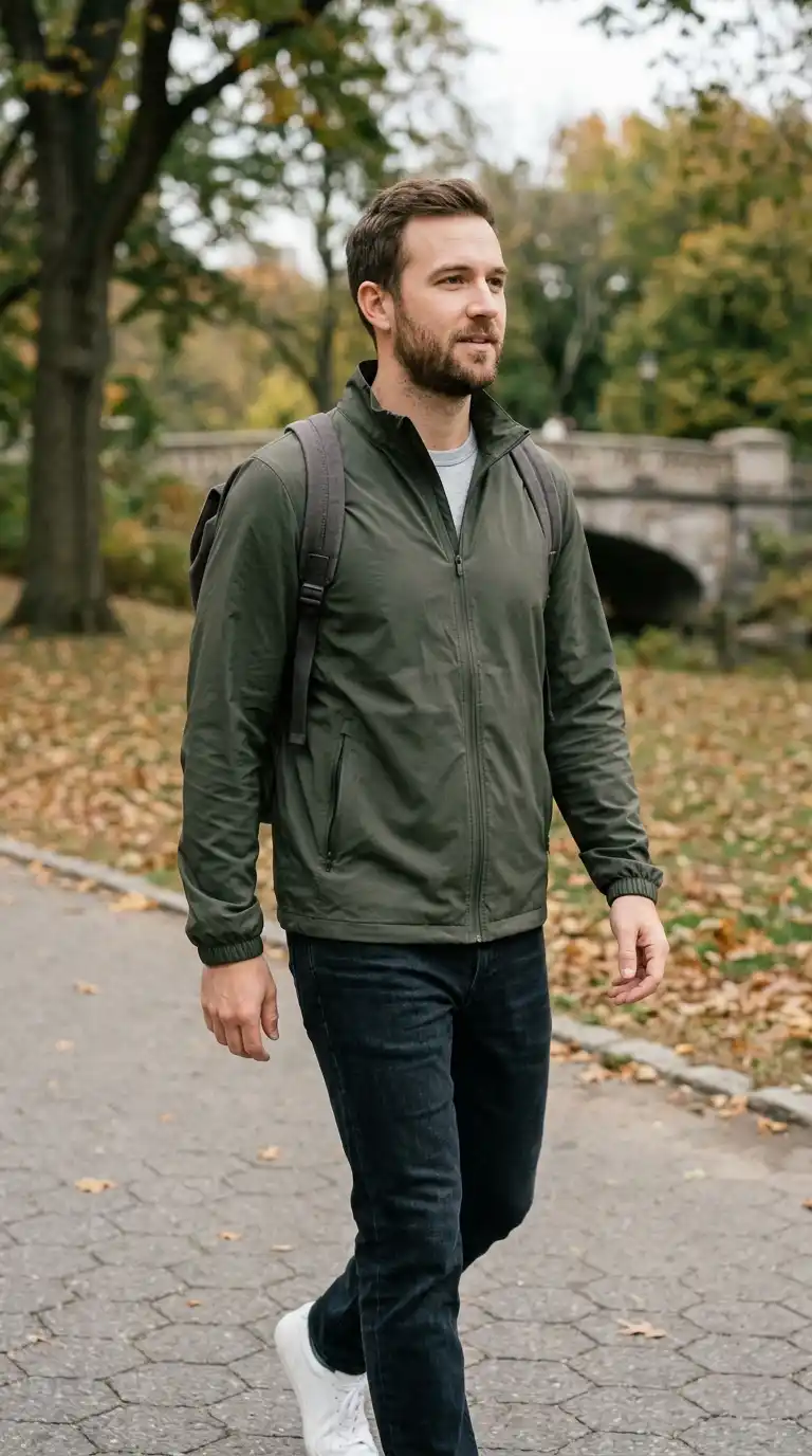 16. Minimalist Windbreaker