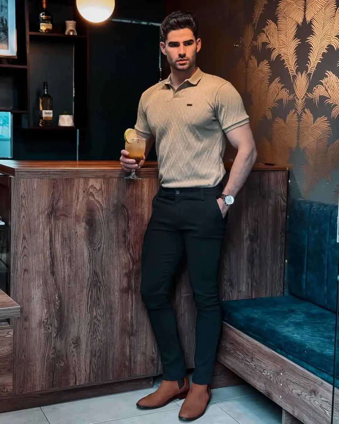 15 Men’s Business Casual Outfits for Trip Dress Code Days 4 3. The Smart Polo and Chino Outfit