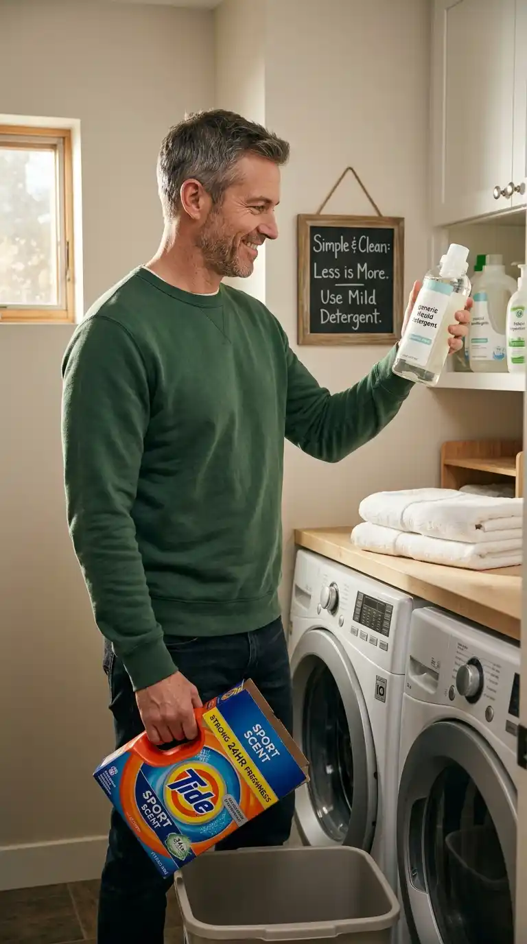 3. Use Mild Detergent Instead of Overpowering Fragranced Products
