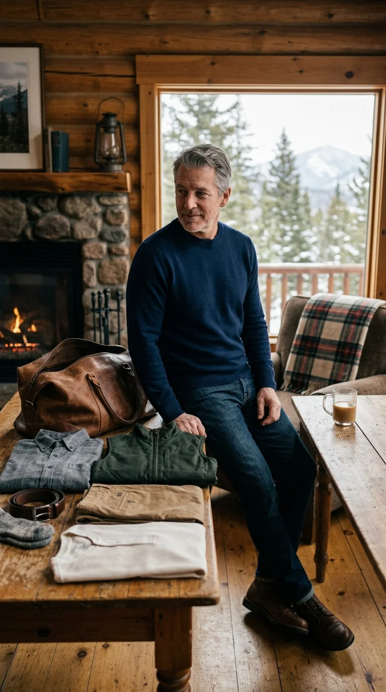 4. Minimalist Travel Capsule for Men: Mountain Cabin Weekends