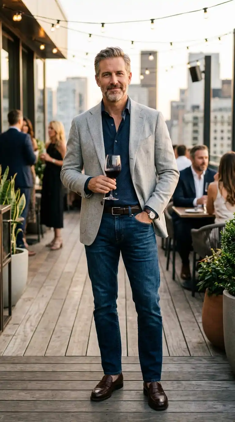 10 Packing‑Light Outfits for Men's Travel & Vacations 8 4. The Smart Casual Dinner Outfit