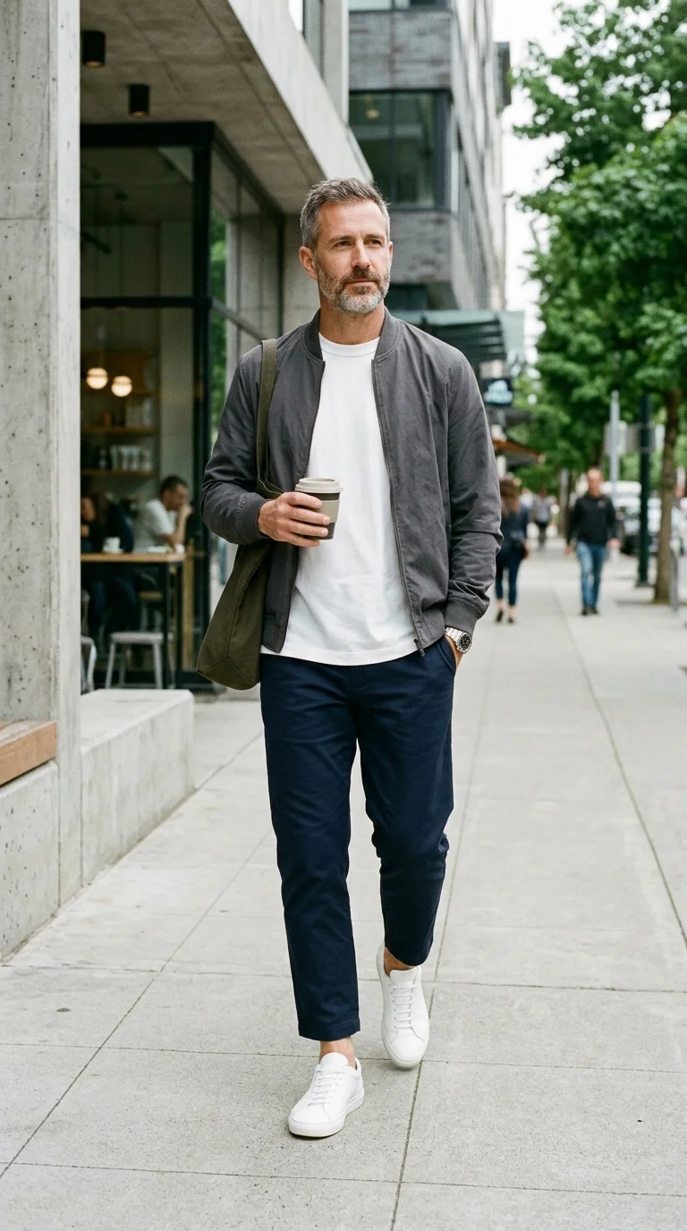 11 Minimalist Jeans and Pants for Men (All Seasons) 9 6. Cropped Minimalist Pants for Modern Streetwear Balance