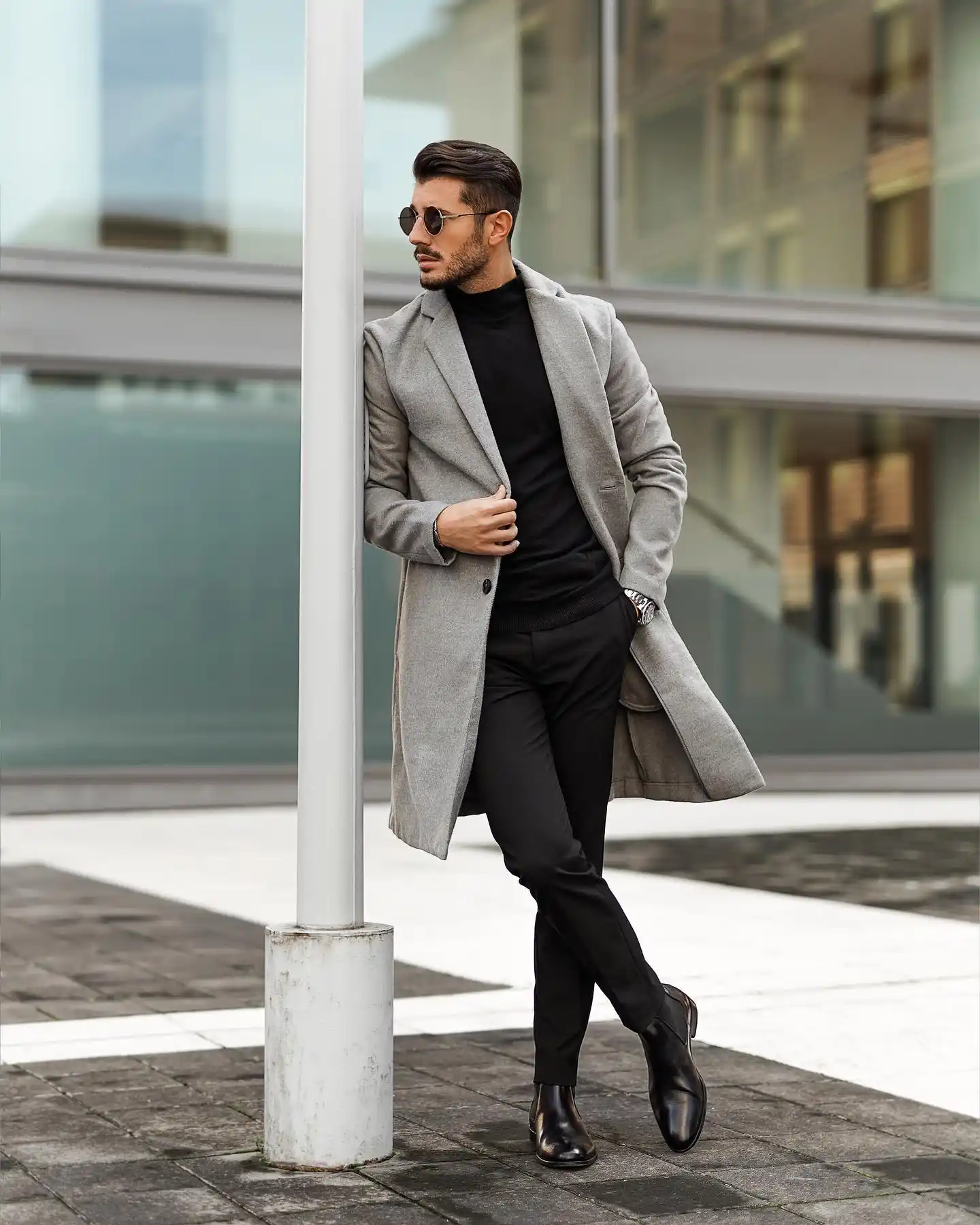15 Men’s Business Casual Outfits for Trip Dress Code Days 7 6. The Modern Monochrome Outfit