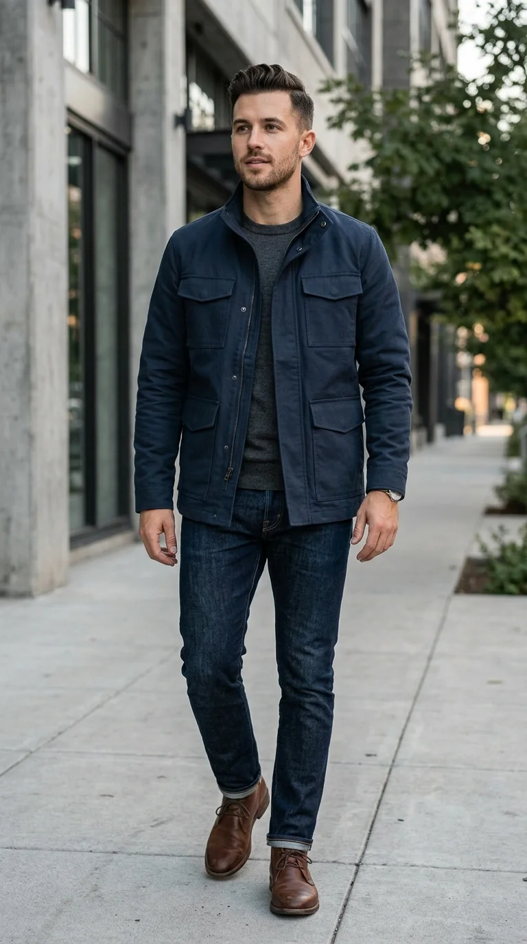 7. Clean Utility Jacket