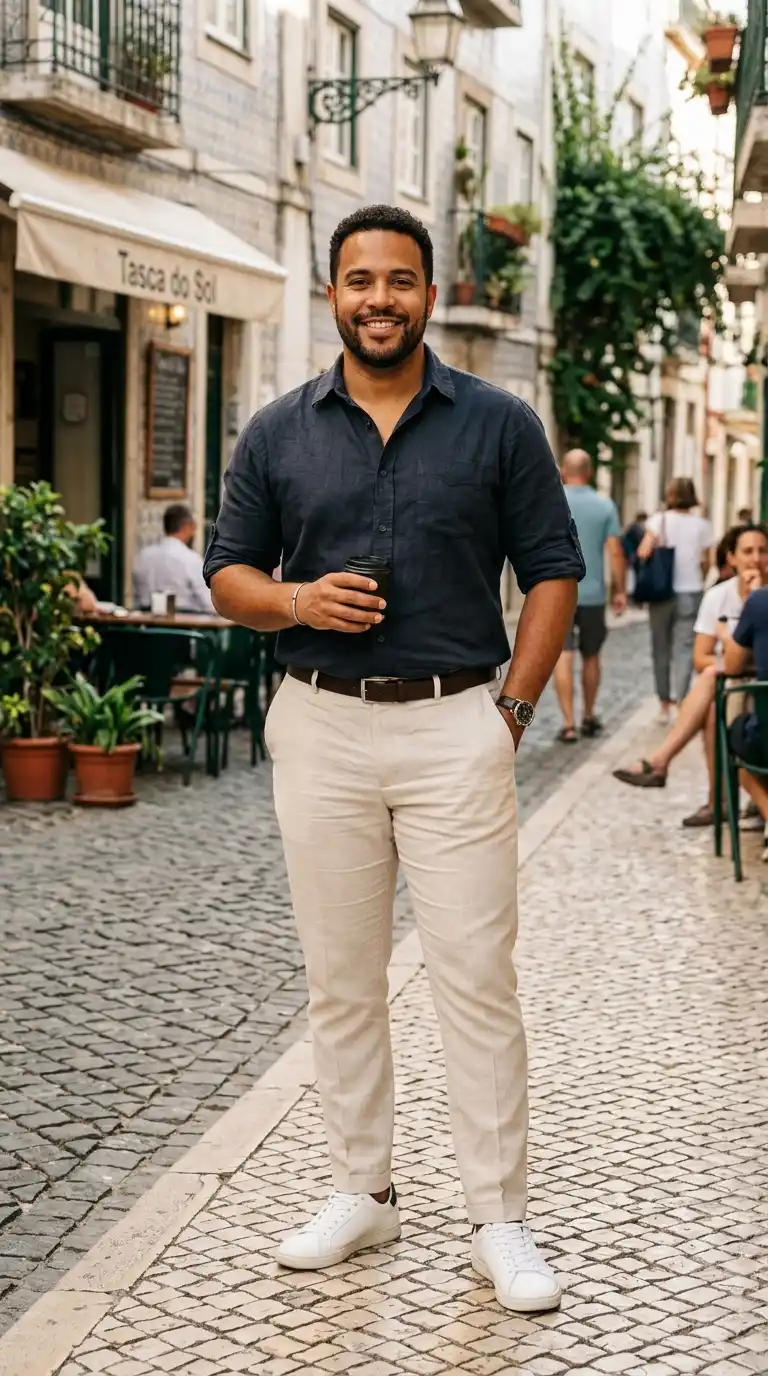 11 Weekend Outfits for Curvy Men Over 40 (casual & Comfy) 10 7. Hoodie with Tapered Joggers