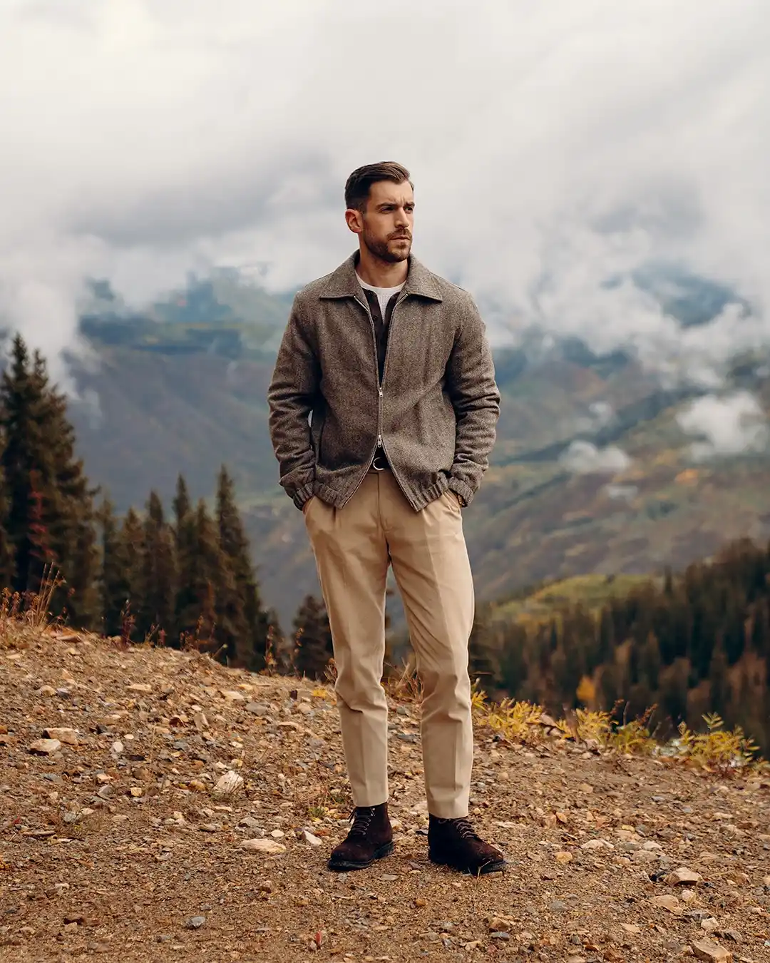 10 Stylish Men’s Outfits for Winter Travel & Ski Trips 10 7. The Weekend Cabin Getaway Outfit