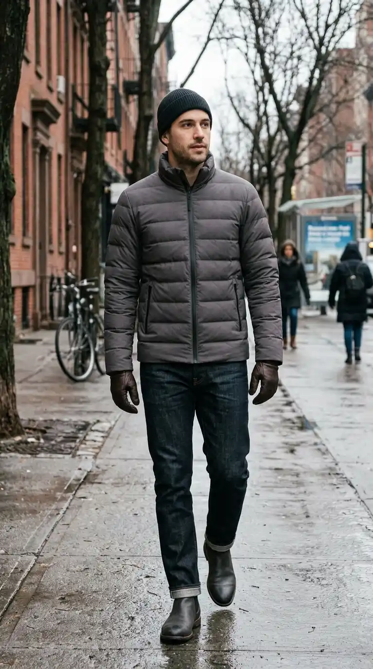 8. Minimalist Puffer Jacket