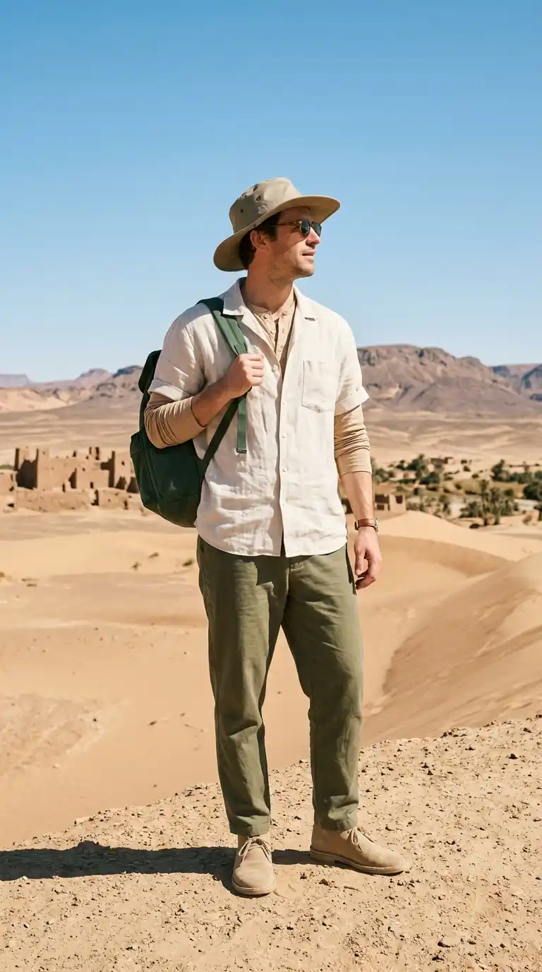 8. Minimalist Travel Capsule for Men: Desert Climate Packing