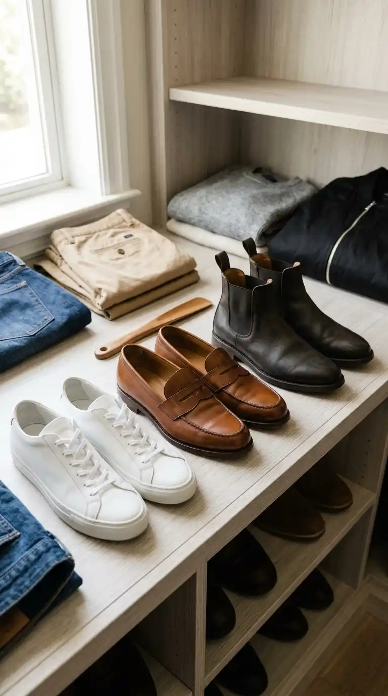 7‑Day Minimalist Wardrobe for Men Over 40 (No Fashion Stress) 7 Day 4 — Choosing Footwear That Matches Almost Everything You Already Own