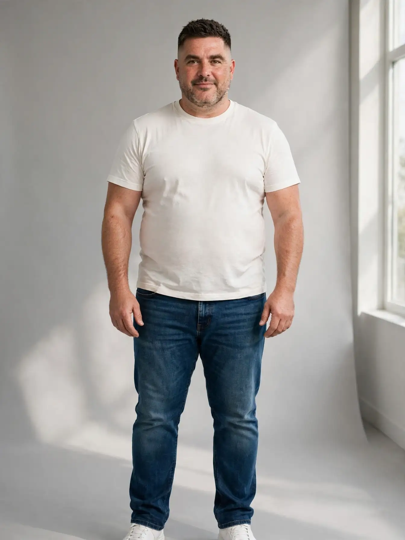 High-Quality Classic Jeans That Look Good on Curvy Men