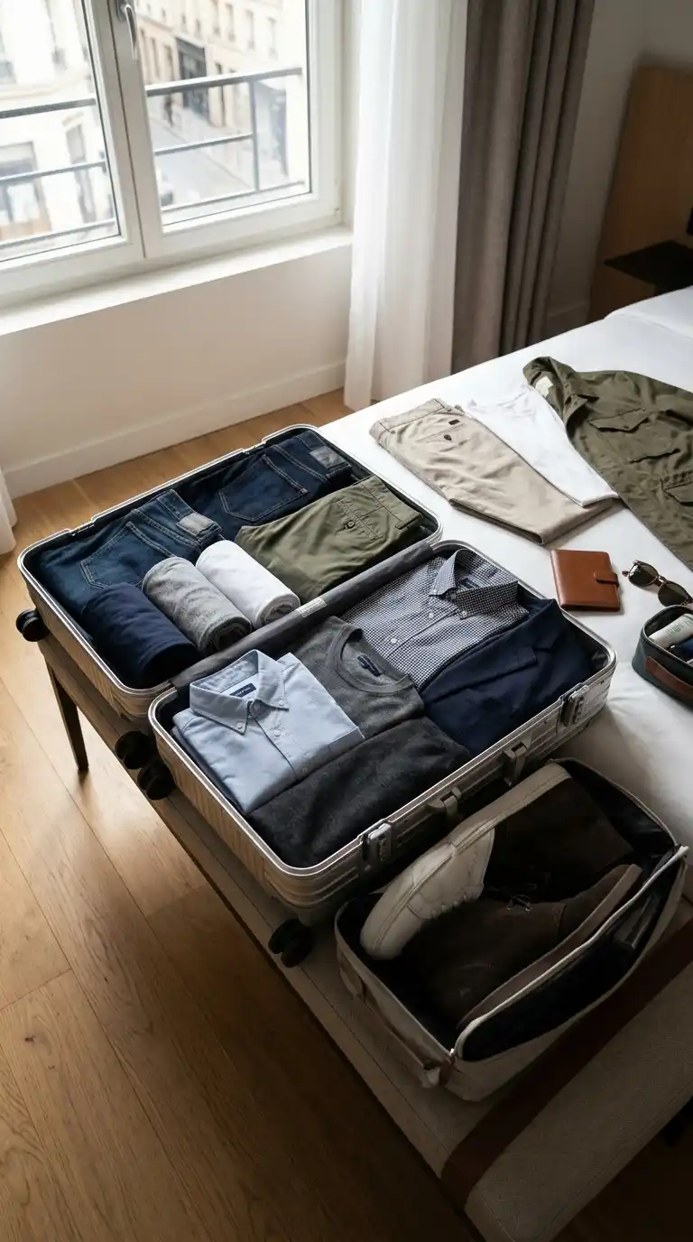 10 Packing‑Light Outfits for Men's Travel & Vacations 4 How to Build a Smart Men’s Travel Wardrobe