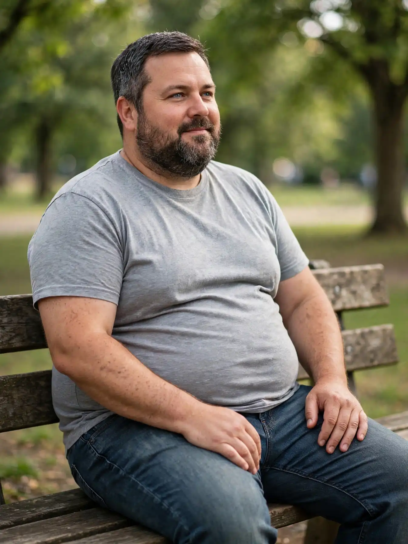 Stretch Denim Jeans That Look Good on Curvy Men