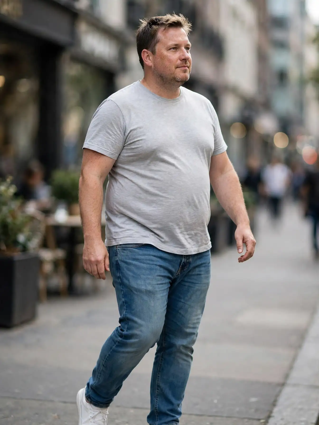 Tapered Jeans That Look Good on Curvy Men