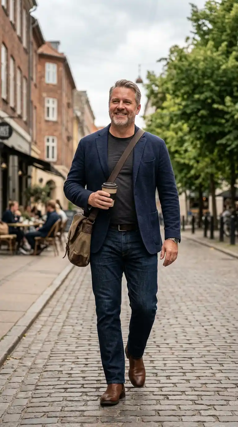 11 Weekend Outfits for Curvy Men Over 40 (casual & Comfy) 3 The Secret to Looking Good Without Trying Too Hard