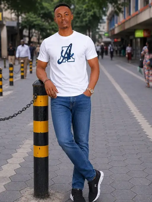 27 Minimalist Jeans and Pants for Men That Work in Every Season 7 The Blue Jeans and White Tee Combo, Done Properly