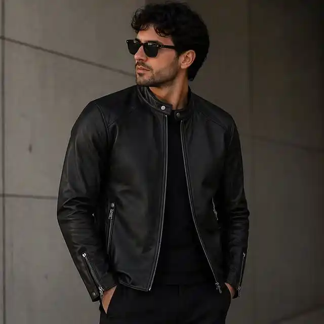 12. The Sleek Cafe Racer Jacket