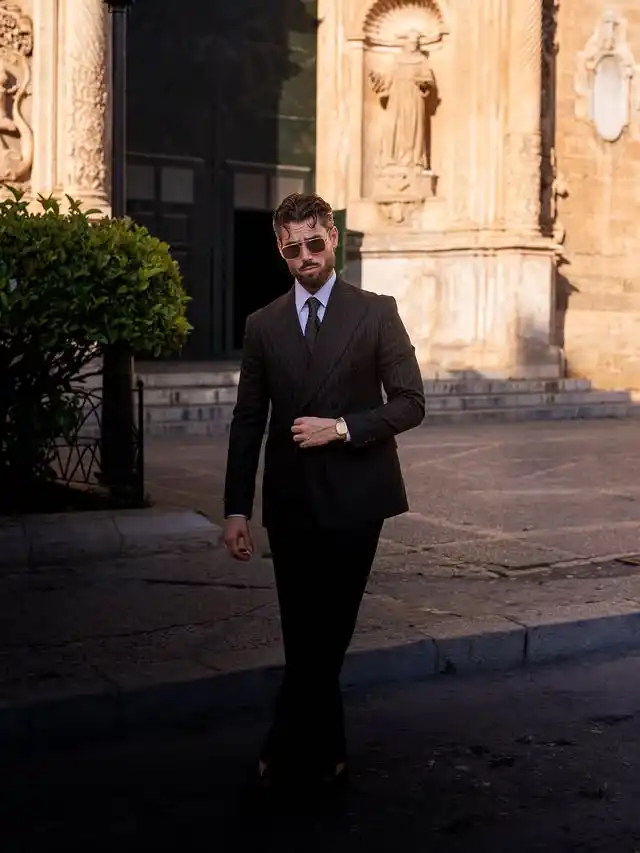 1. The Monochromatic Double Breasted Suit
