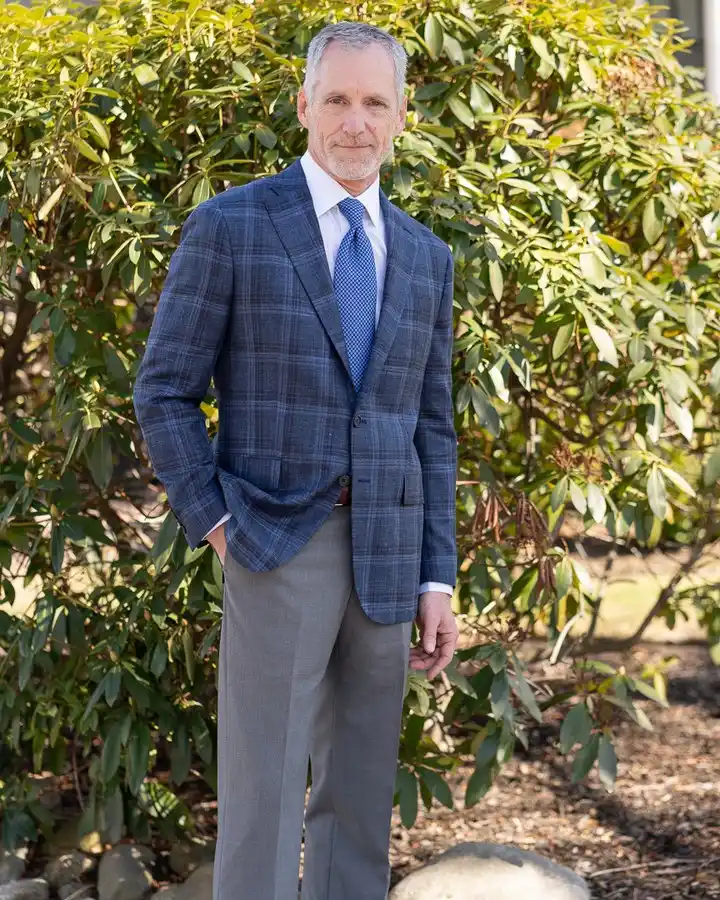 2. Checked Blazer with Character