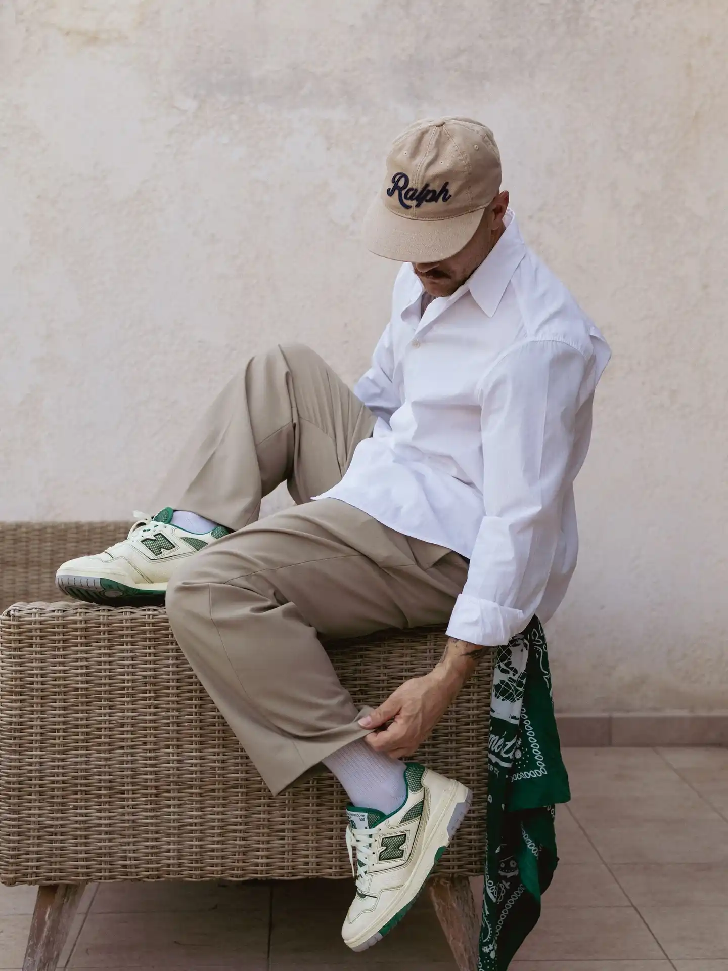 1. Crisp White Shirt and Khakis