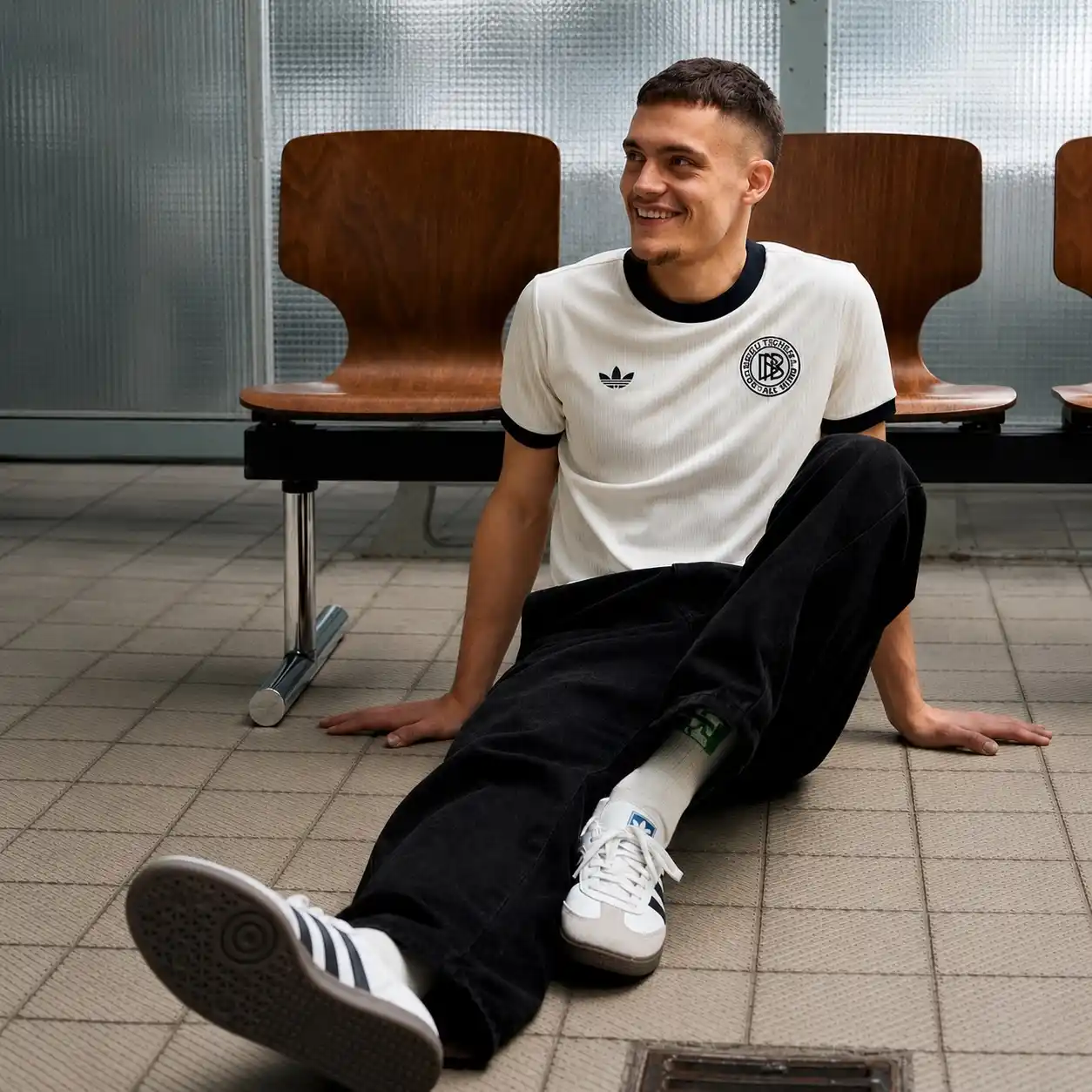 13 Soccer Jersey Outfit Men Luxury Looks Worth Every Penny 12 11. Germany Adidas Originals Ringer Jersey With Black Baggy Jeans