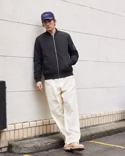 4. Bomber Jacket with Relaxed Fit Trousers