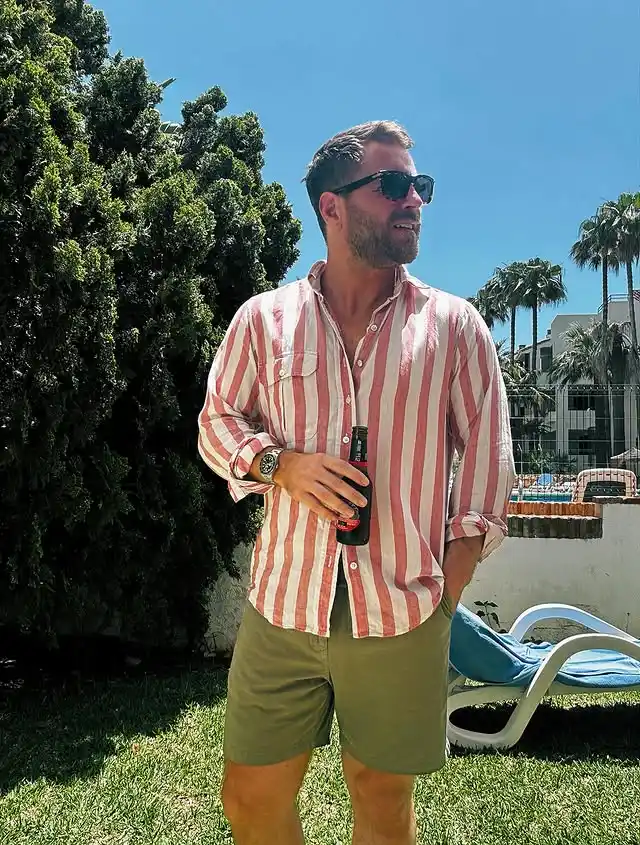8. Striped Resort Shirt