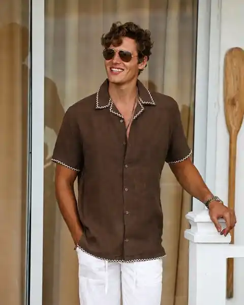 14. The Embroidered Linen Shirt