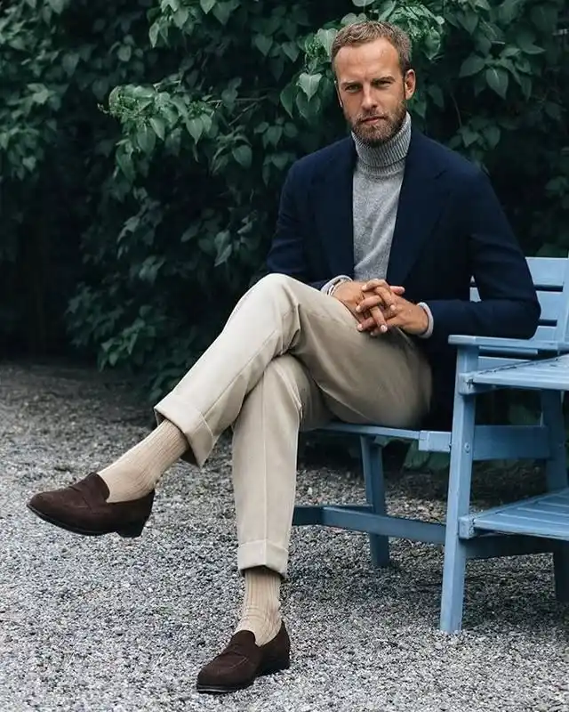 15 Shoe Styles That Complement Tall Men (Balance Height) 15 14. Suede Penny Loafers