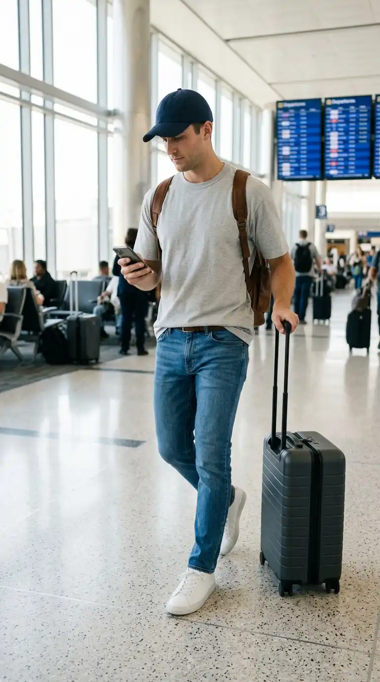 Minimalist Tee and Fitted Denim