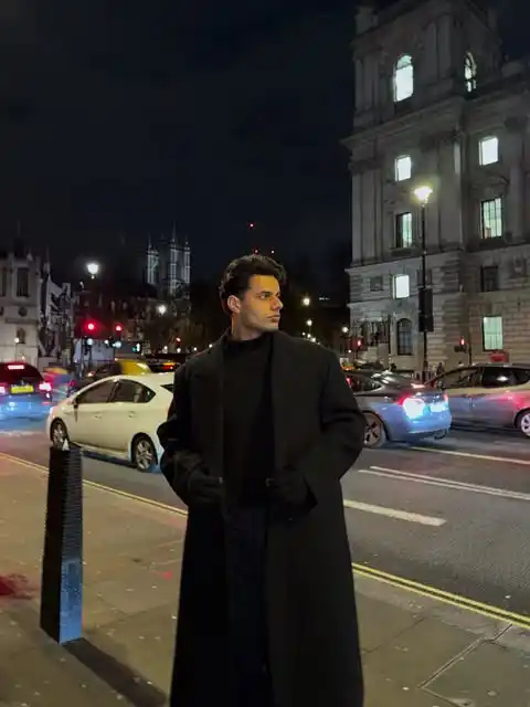 17 Men’s Minimalist Nightout Outfits (No Overdressing) 15 14. Classic Overcoat and Turtleneck