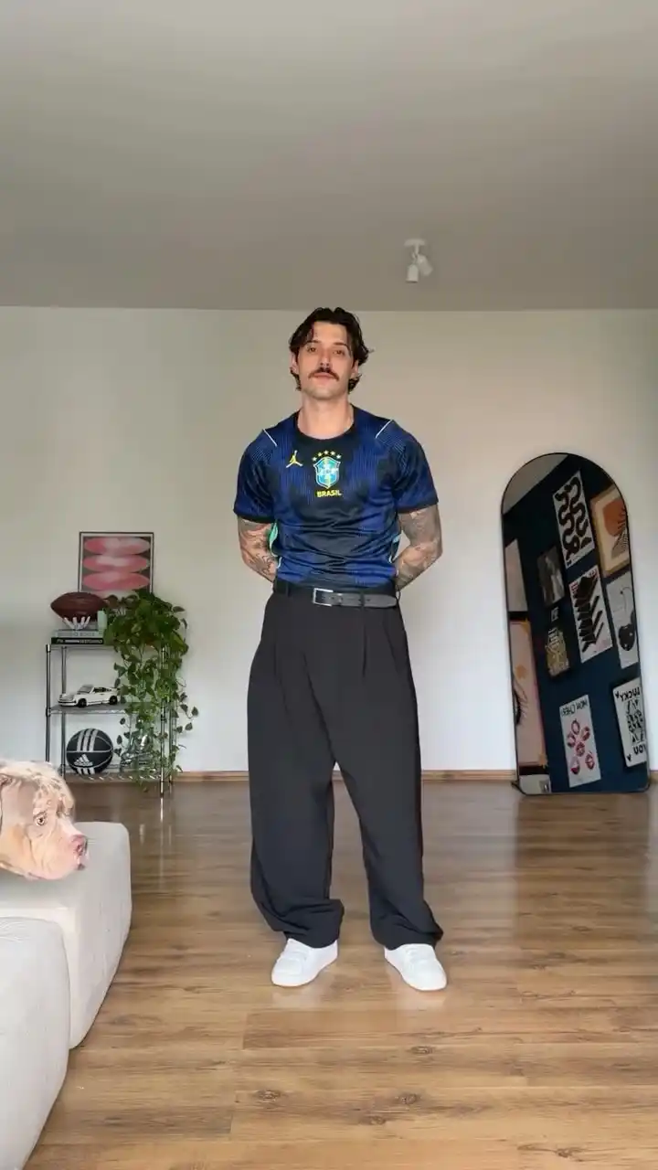 13 Soccer Jersey Outfit Men Luxury Looks Worth Every Penny 5 4. Brazil x Jordan Brand Jersey Tucked Into Tailored Trousers