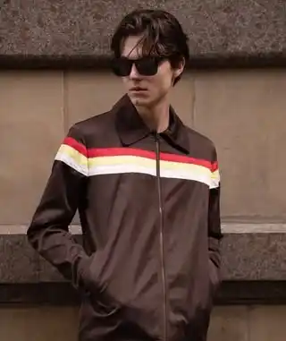 10 Soccer Jersey Outfit Men Streetwear Looks to Copy Right Now 5 4. Retro Striped Jacket