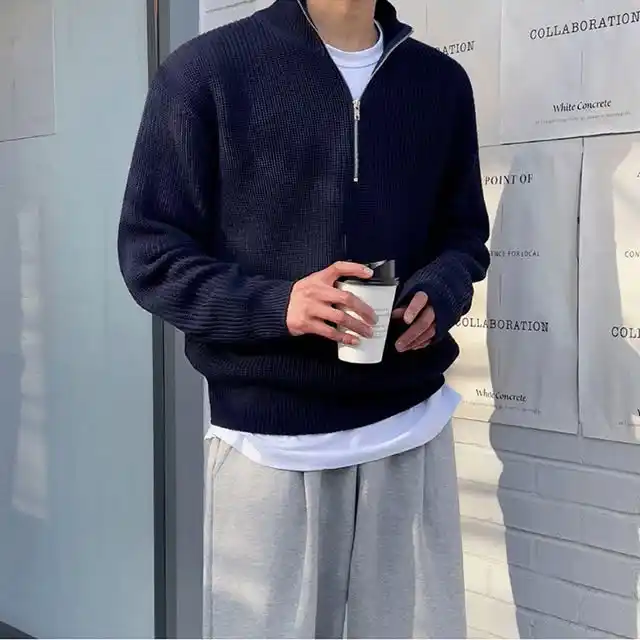 6. The Heavyweight Quarter Zip and Relaxed Trousers