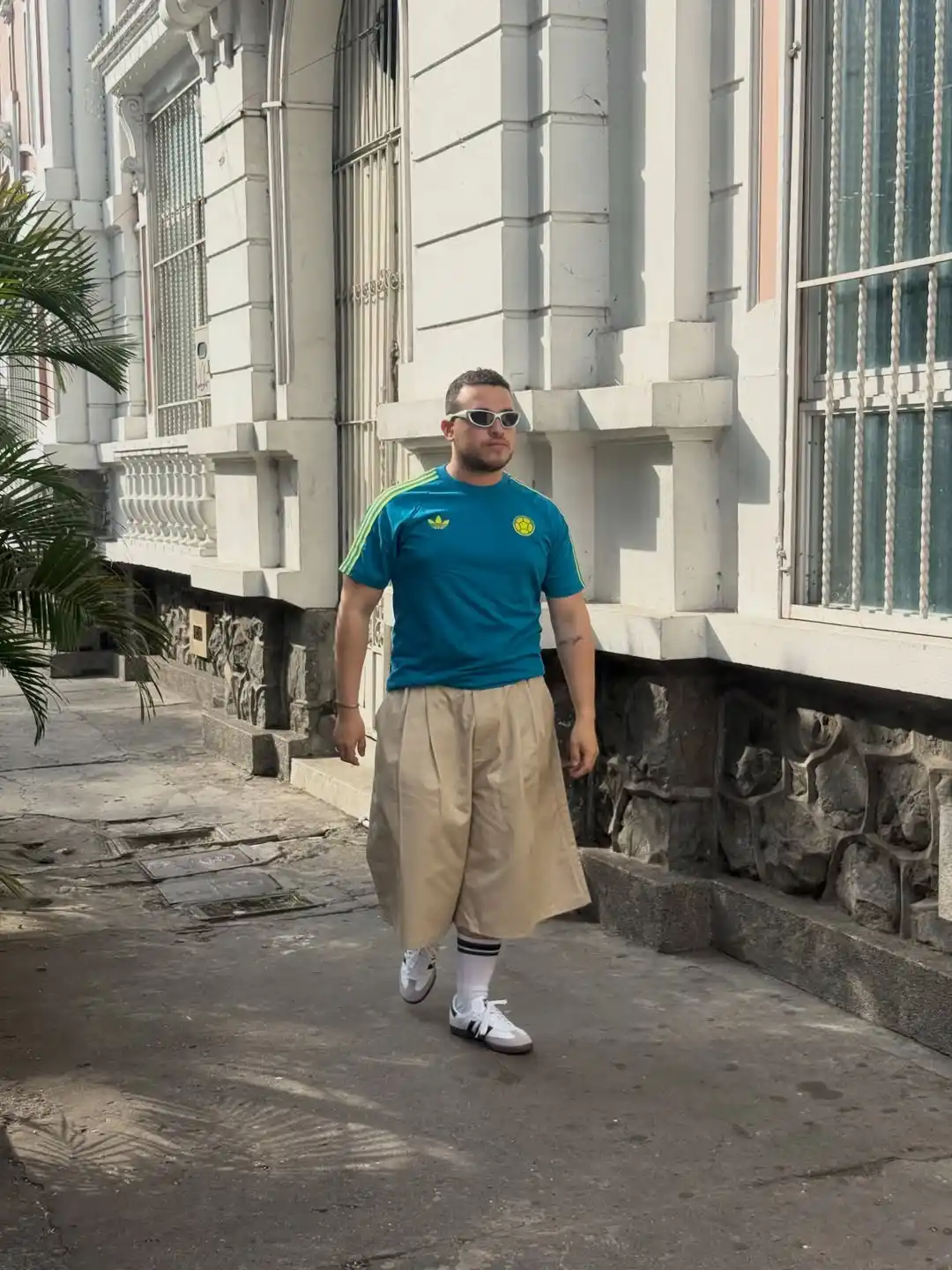 3. Soccer Jersey With Wide Leg Trousers