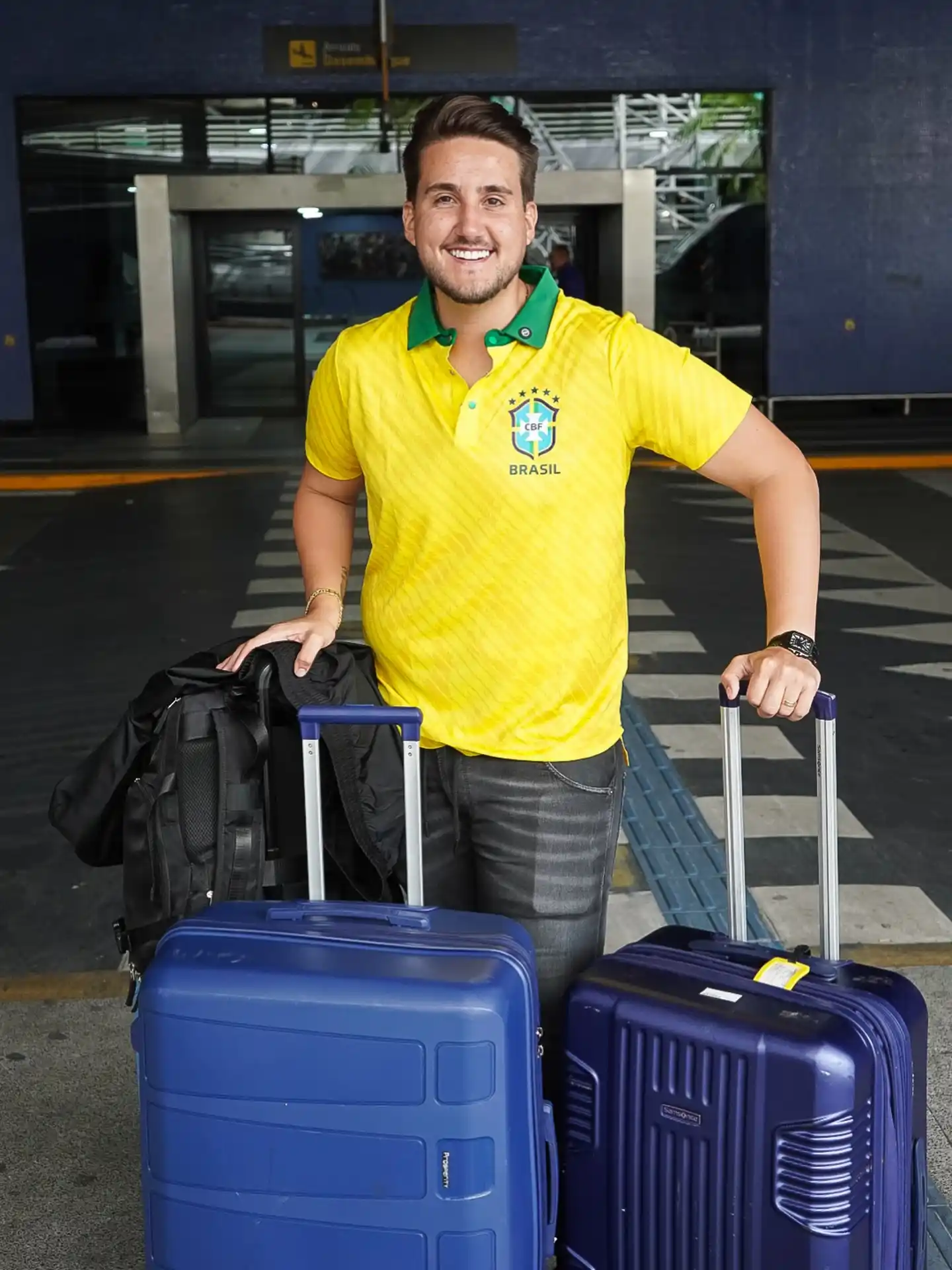 11 Soccer Jersey Outfit Men Holiday Travel Combos That Work 11 10. Yellow Brasil CBF Jersey with Grey Jeans
