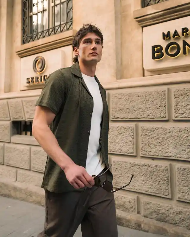 11. Cuban Collar Shirt Layer