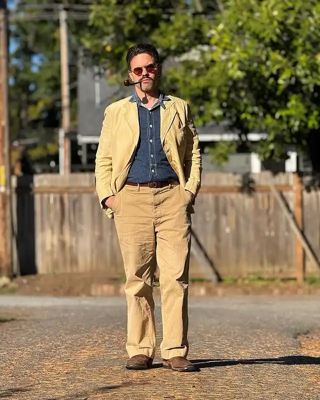 4. Corduroy Summer Suit